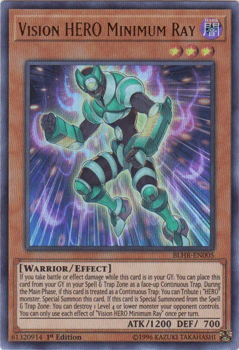 Vision Hero Minimum Ray [BLHR-EN005] Ultra Rare - for just $0.10! 