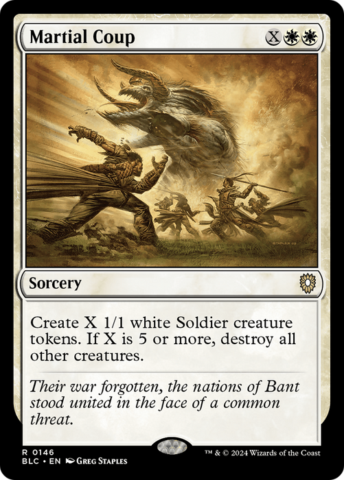 Martial Coup (BLC-146) - Bloomburrow Commander - for just $0.10! 