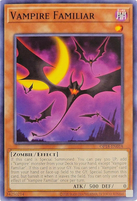Vampire Familiar [OP18-EN018] Common - for just $0.10! 