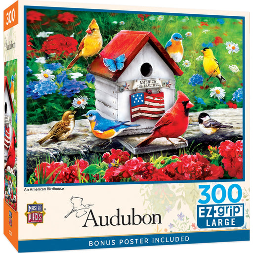 Audubon - An American Birdhouse 300 Piece EZ Grip Jigsaw Puzzle - Just $14.99! Shop now at Retro Gaming of Denver