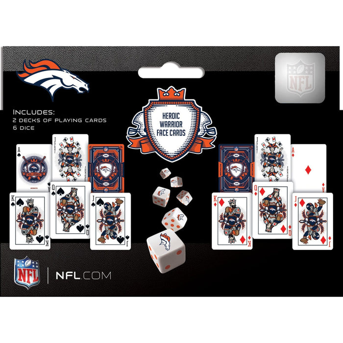 Denver Broncos - 2-Pack Playing Cards & Dice Set - for just $19.99! 