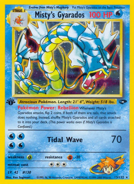 Misty's Gyarados (13/132) [Gym Challenge 1st Edition] - for just $144.10! 