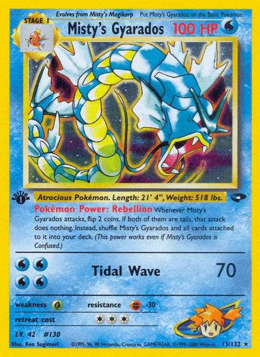 Misty's Gyarados (13/132) [Gym Challenge 1st Edition] - for just $139.35! 