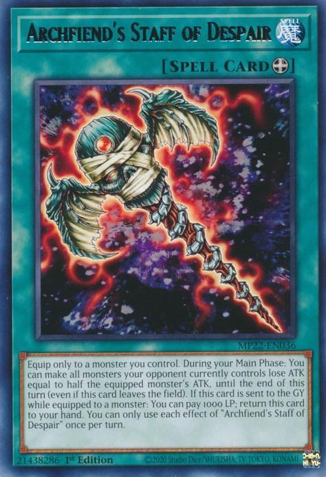 Archfiends Staff of Despair [MP22-EN036] Rare - for just $0.10! 