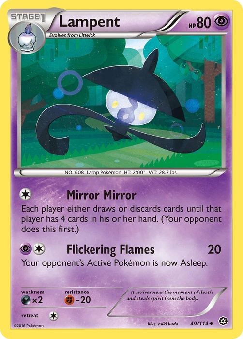 Lampent (49/114) [XY: Steam Siege] - for just $0.10! 