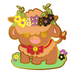 Pride Cow: Non-Binary Rainbow LGBTQIA+ Enamel Pin - for just $12! 