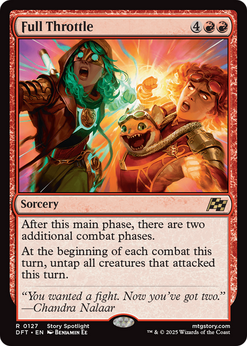 Full Throttle (DFT-127) - Aetherdrift Foil - for just $0.77! 