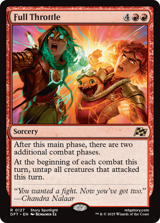 Full Throttle (DFT-127) - Aetherdrift Foil - for just $0.77! 