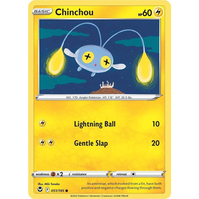 Chinchou (051/195) [Sword & Shield: Silver Tempest] - Just $0.05! Shop now at Retro Gaming of Denver