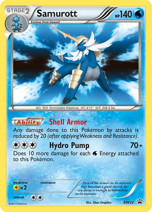 Samurott (BW22) [Black & White: Black Star Promos] - for just $1.45! 