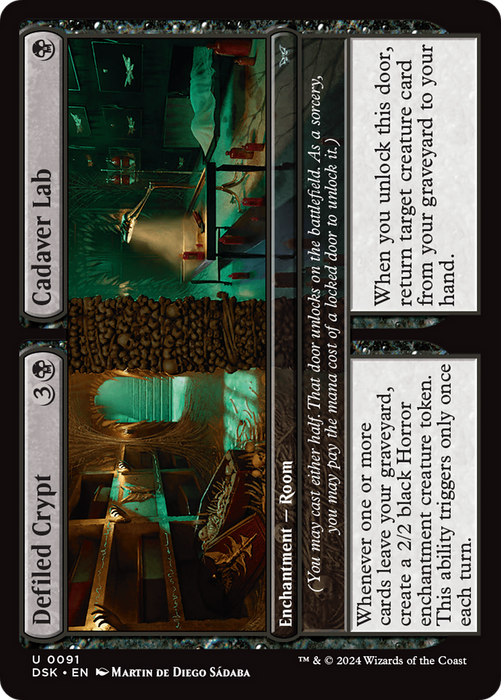 Defiled Crypt // Cadaver Lab (DSK-091) - Duskmourn: House of Horror - for just $0.04! 
