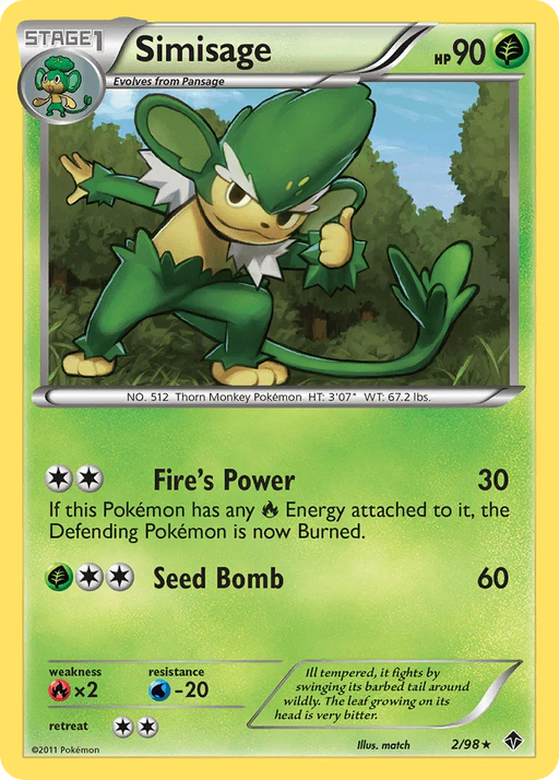 Simisage (2/98) [Black & White: Emerging Powers] - for just $0.30! 