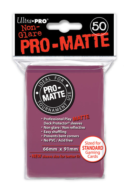 Ultra PRO: Standard 50ct PRO-Matte Sleeves (Blackberry) - Just $0! Shop now at Retro Gaming of Denver