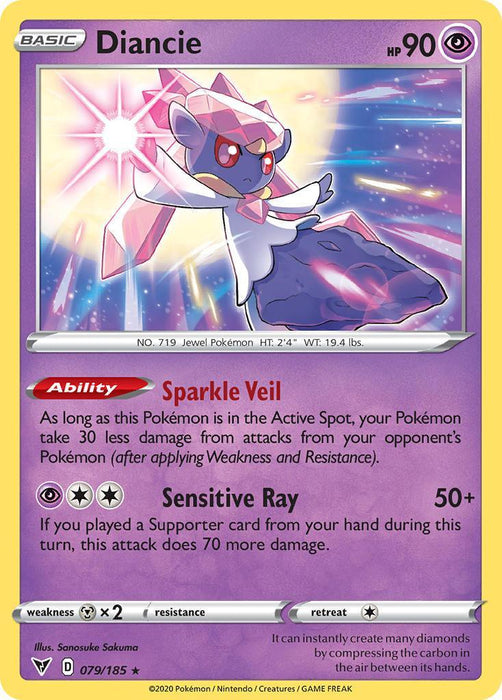 Diancie (079/185) [Sword & Shield: Vivid Voltage] - for just $0.15! 