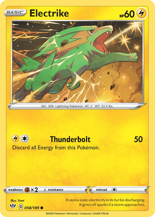 Electrike (058/189) [Sword & Shield: Darkness Ablaze] - for just $0.10! 