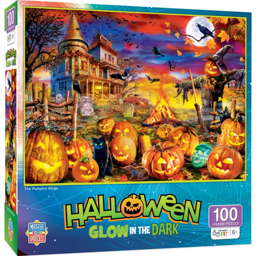 Halloween Glow in the Dark - The Pumpkin King 100 Piece Jigsaw Puzzle - for just $12.99! 