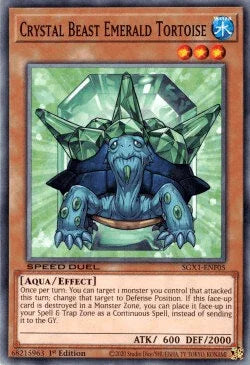 Crystal Beast Emerald Tortoise [SGX1-ENF05] Common - for just $0.10! 