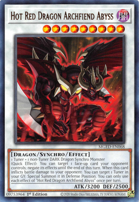 Hot Red Dragon Archfiend Abyss [MGED-EN068] Rare - for just $0.15! 
