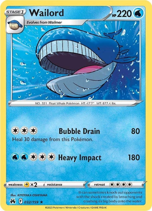 Wailord (032/159) [Sword & Shield: Crown Zenith] - for just $0.10! 