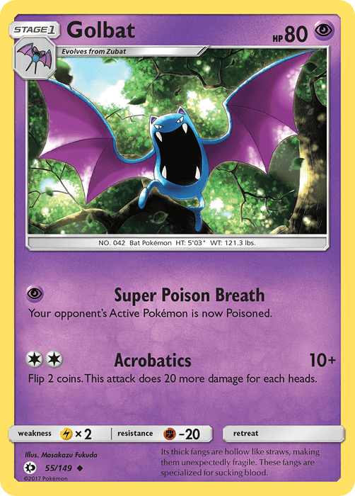 Golbat (55/149) [Sun & Moon: Base Set] - for just $0.10! 