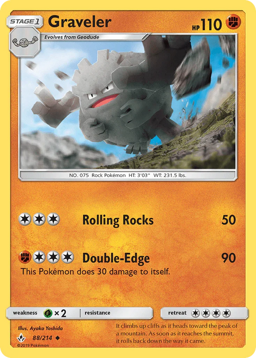 Graveler (88/214) [Sun & Moon: Unbroken Bonds] - for just $0.10! 