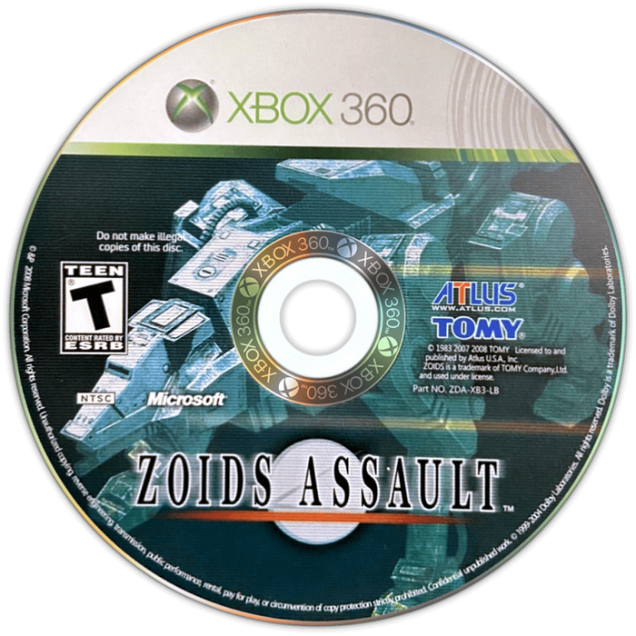 Zoids Assault – Xbox 360 (X360) - for just $36.99! 