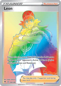 Leon (195/185) [Sword & Shield: Vivid Voltage] - for just $2.35! 