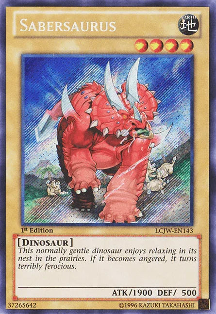 Sabersaurus [LCJW-EN143] Secret Rare - for just $3.30! 