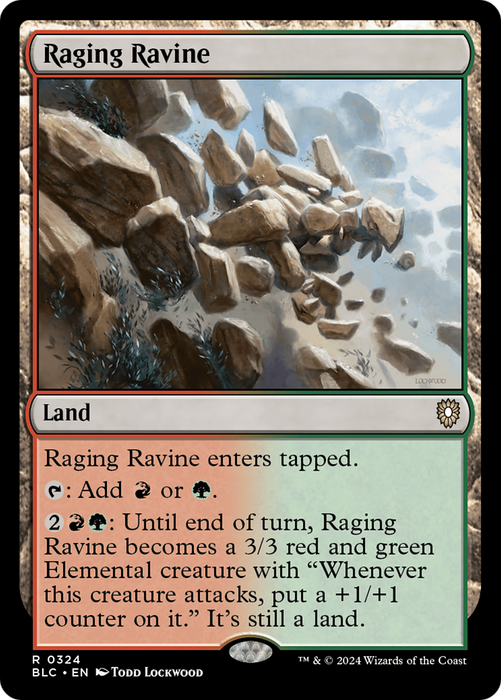 Raging Ravine (BLC-324) - Bloomburrow Commander - for just $0.05! 