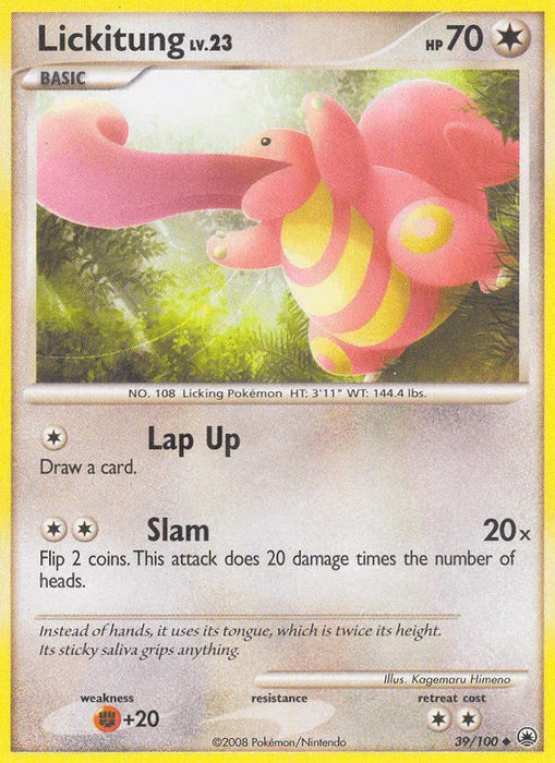 Lickitung (39/100) [Diamond & Pearl: Majestic Dawn] - for just $0.30! 