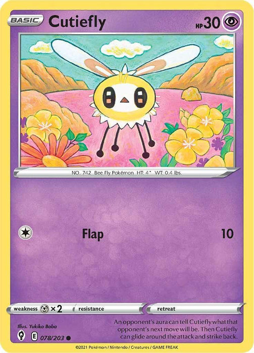 Cutiefly (078/203) [Sword & Shield: Evolving Skies] - for just $0.10! 