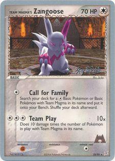 Team Magma's Zangoose (23/95) (Magma Spirit - Tsuguyoshi Yamato) [World Championships 2004] - Just $0.70! Shop now at Retro Gaming of Denver