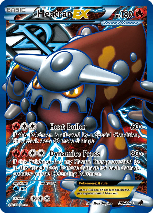 Heatran EX (109/116) [Black & White: Plasma Freeze] - for just $54.70! 
