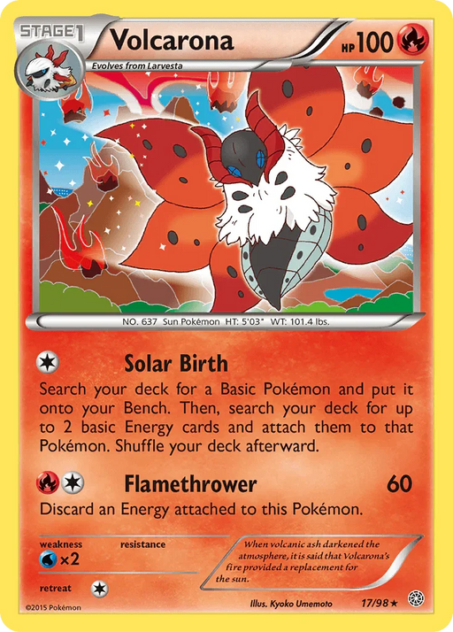 Volcarona (17/98) [XY: Ancient Origins] - for just $0.30! 