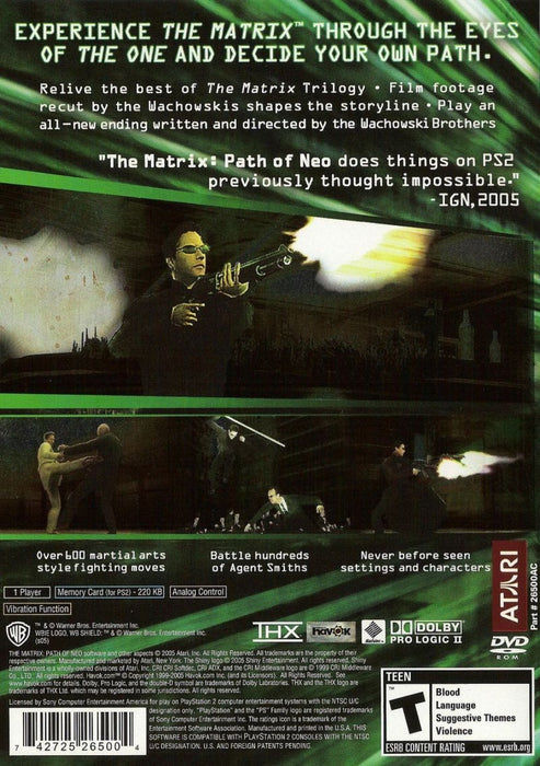 The Matrix: Path of Neo – PlayStation 2 (PS2) - for just $0! 