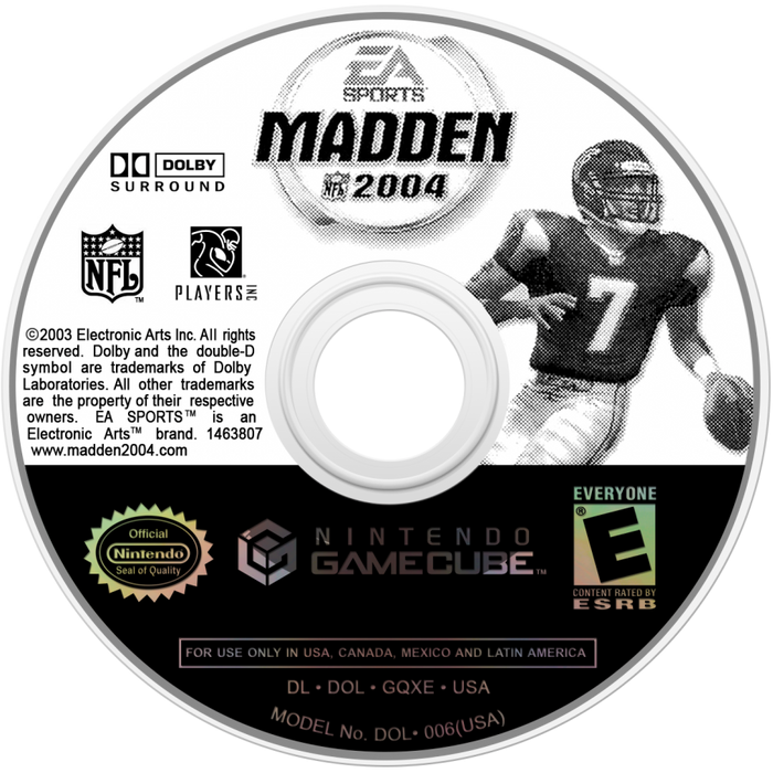 Madden NFL 2004 – GameCube (GC) - for just $6.99! 