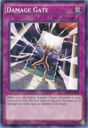 Damage Gate [BP03-EN218] Shatterfoil Rare - for just $0.10! 