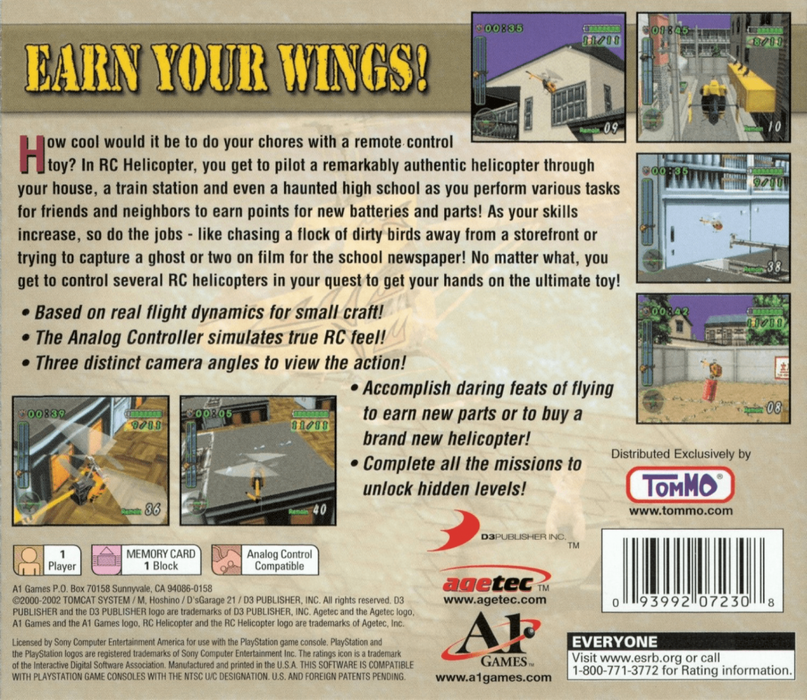 RC Helicopter – PlayStation 1 (PS1) - for just $5.99! 