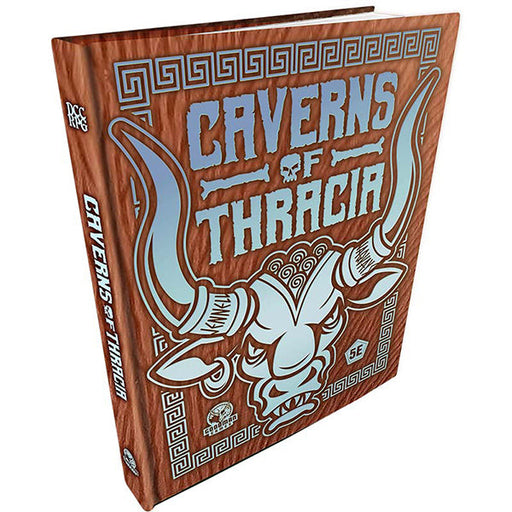 Dungeon Crawl Classics: The Caverns of Thracia (5e) Minotaur Hide Cover - for just $69.99! 