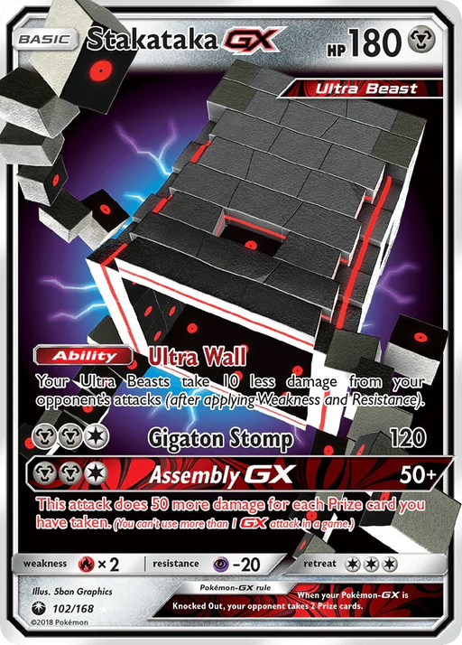Stakataka GX (102/168) [Sun & Moon: Celestial Storm] - for just $4.10! 