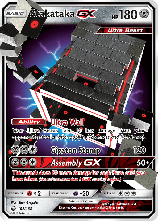 Stakataka GX (102/168) [Sun & Moon: Celestial Storm] - for just $5.20! 
