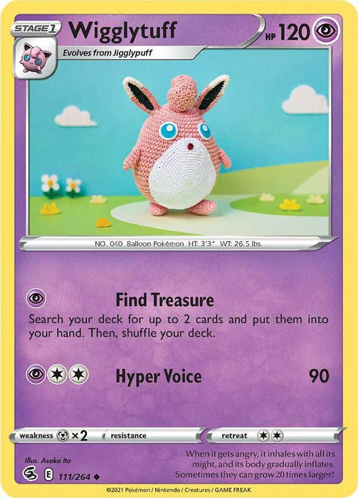Wigglytuff (111/264) [Sword & Shield: Fusion Strike] - for just $0.25! 