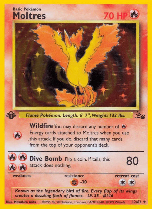 Moltres (12/62) [Fossil 1st Edition] - for just $76.35! 