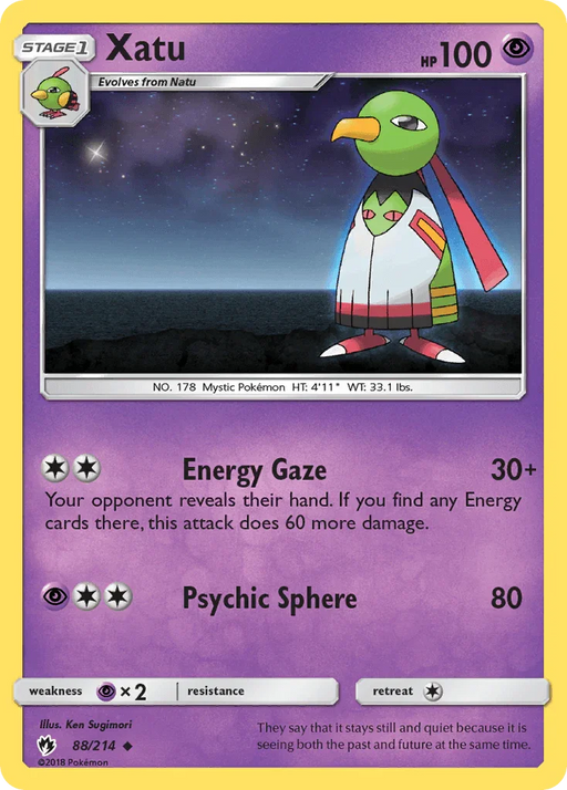 Xatu (88/214) [Sun & Moon: Lost Thunder] - for just $0.15! 