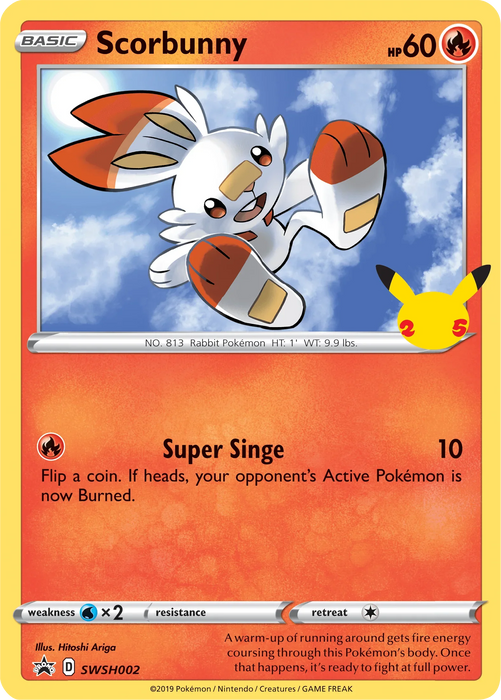 Scorbunny (SWSH002) [First Partner Pack] - for just $1.30! 