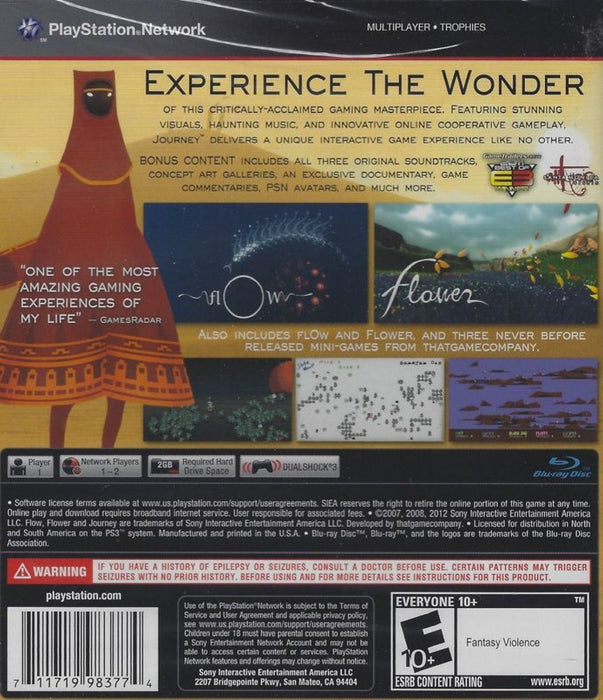 Journey [Collector's Edition] – PlayStation 3 (PS3) - for just $17.99! 
