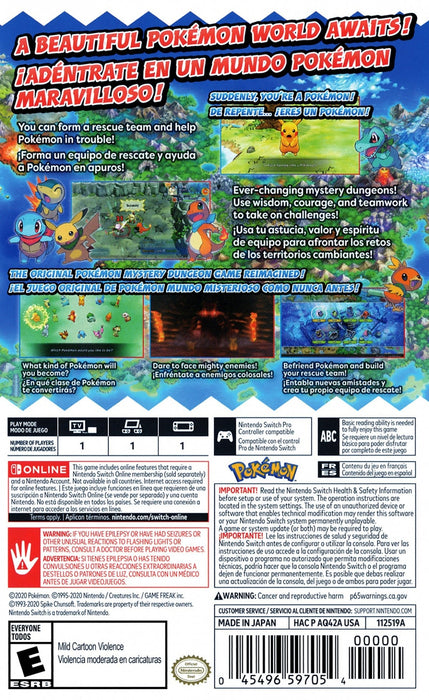 Pokemon Mystery Dungeon: Rescue Team DX – Nintendo Switch (NS) - for just $48.99! 