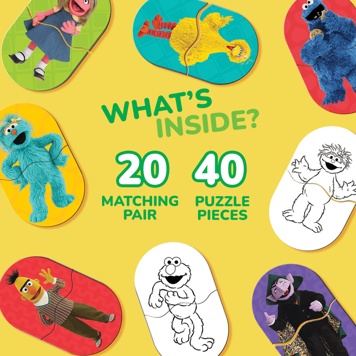Sesame Street - Heads & Toes Matching Jigsaw Puzzles - for just $12.99! 