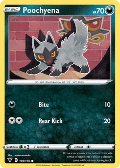 Poochyena (103/185) [Sword & Shield: Vivid Voltage] - for just $0.10! 