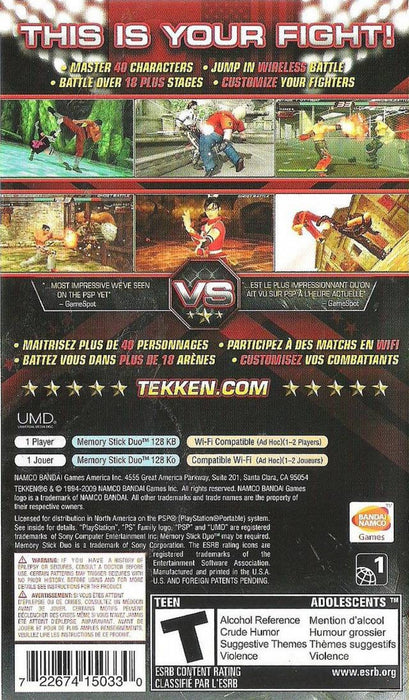 Tekken 6 – PlayStation Portable (PSP) - for just $35.99! 